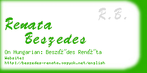 renata beszedes business card